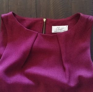 Vintage inspired burgundy dress by Closet London